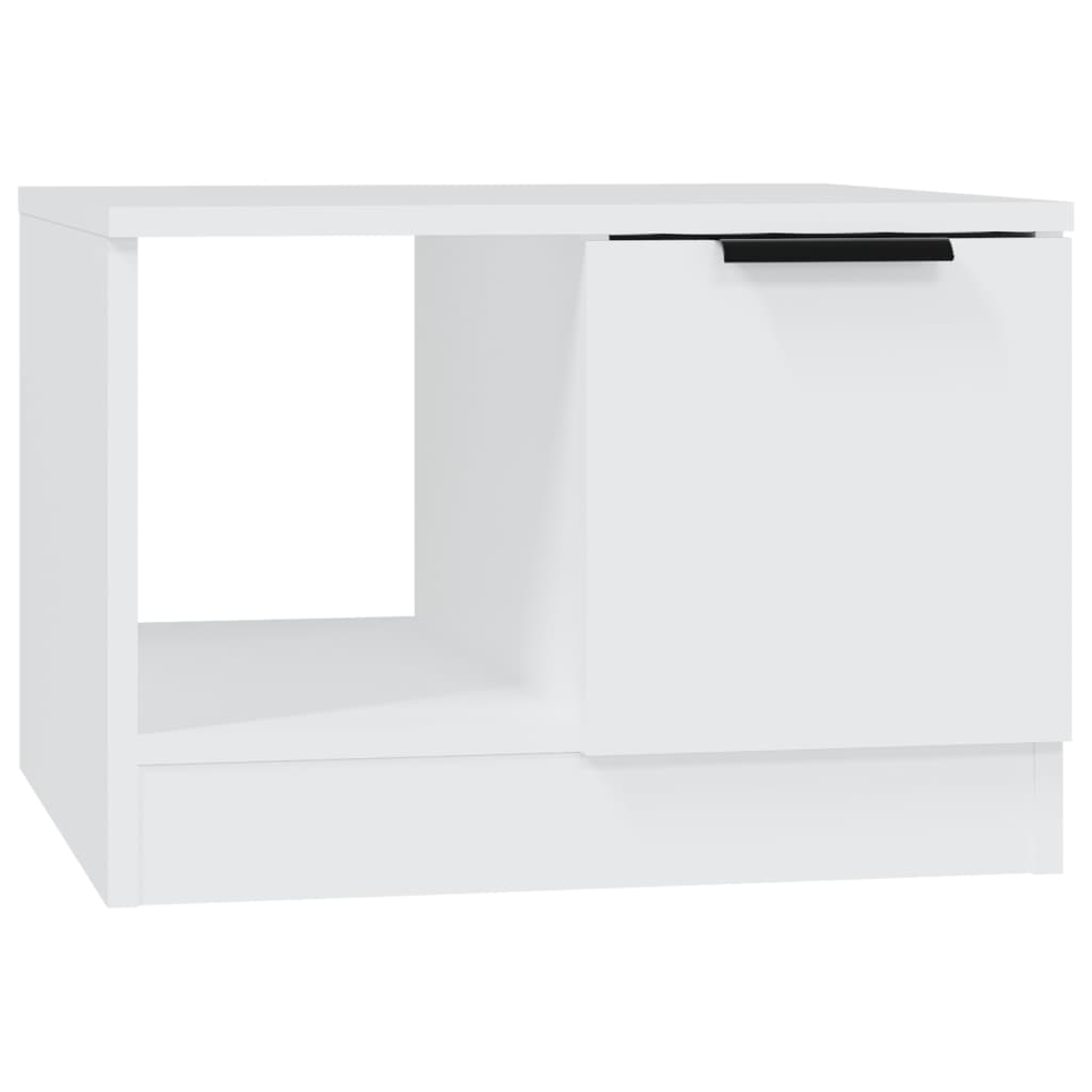 Table basse Blanc 50x50x36 cm Bois d’ingénierie - Tables basses