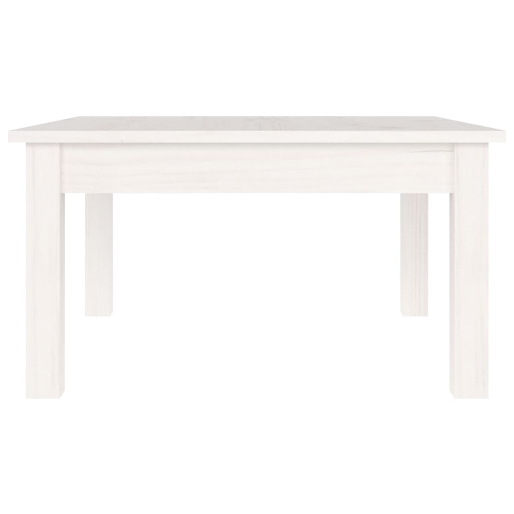 Table basse Blanc 55x55x30 cm Bois massif de pin - Tables basses