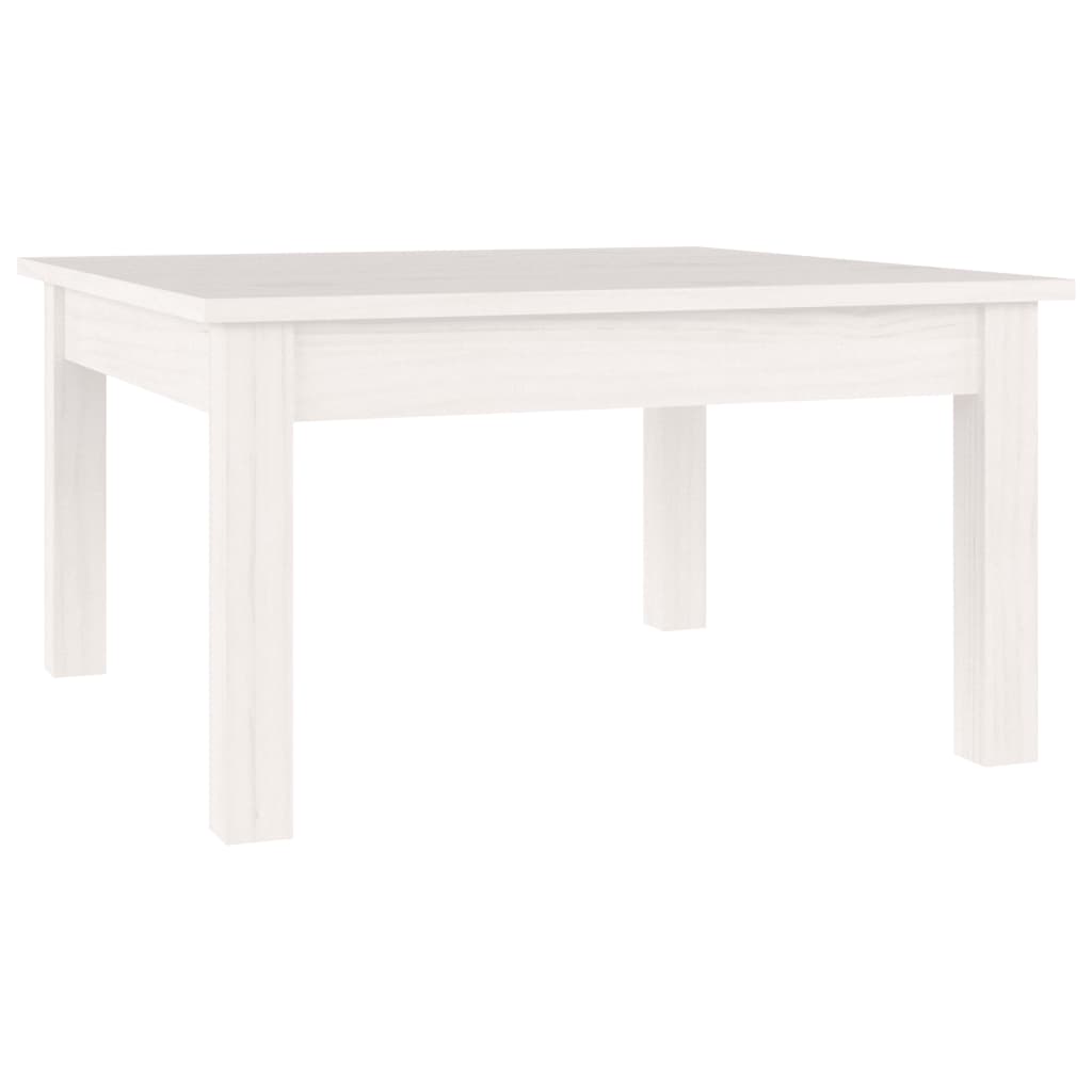 Table basse Blanc 55x55x30 cm Bois massif de pin - Tables basses