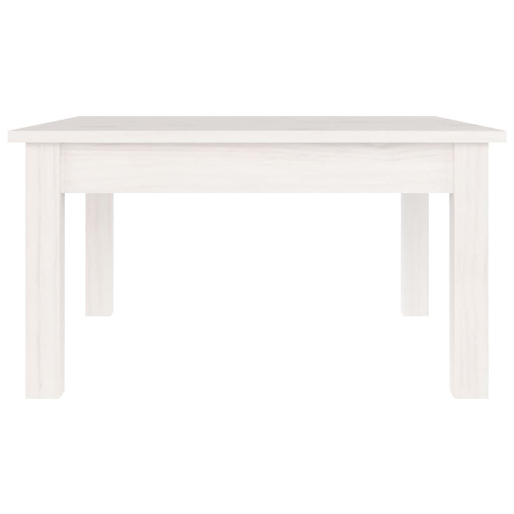 Table basse Blanc 55x55x30 cm Bois massif de pin - Tables basses