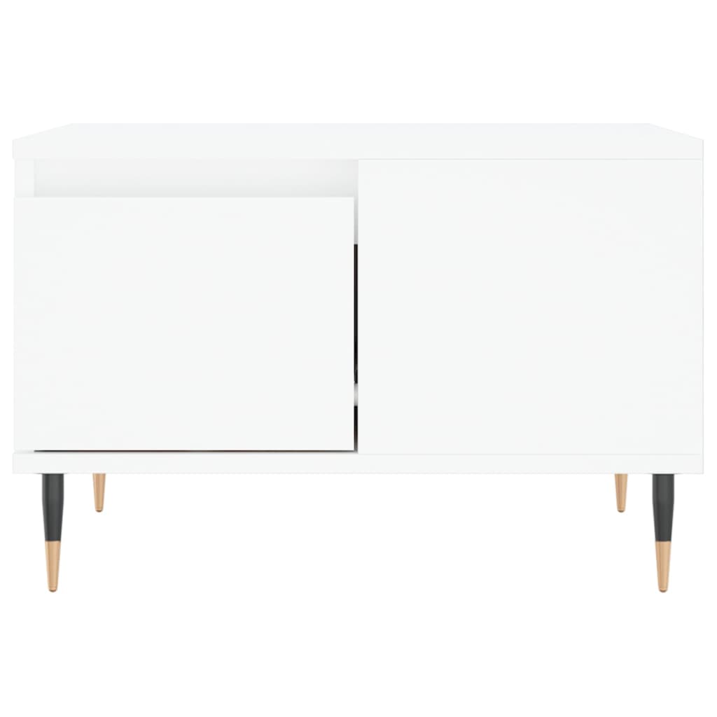 Table basse blanc 55x55x36,5 cm bois d’ingénierie - Tables basses