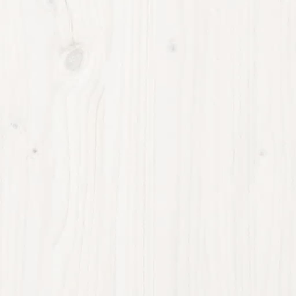 Table basse Blanc 55x56x32 cm Bois massif de pin - Tables basses