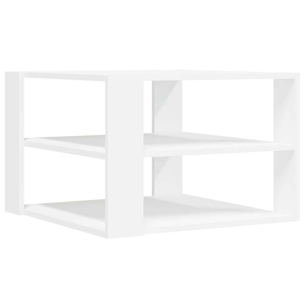 Table basse blanc 59,5x59,5x40 cm bois d’ingénierie - Tables basses