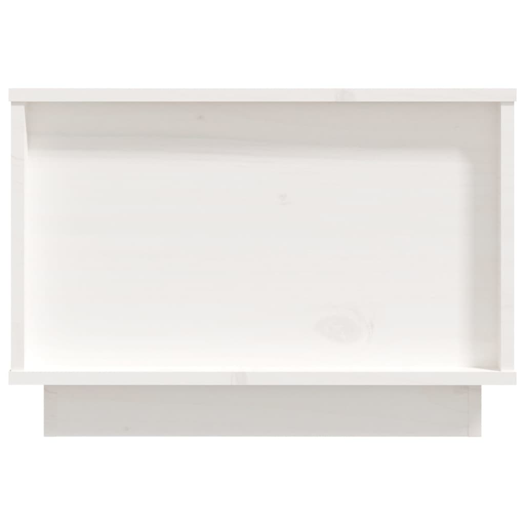 Table basse Blanc 60x50x35 cm Bois massif de pin - Tables basses