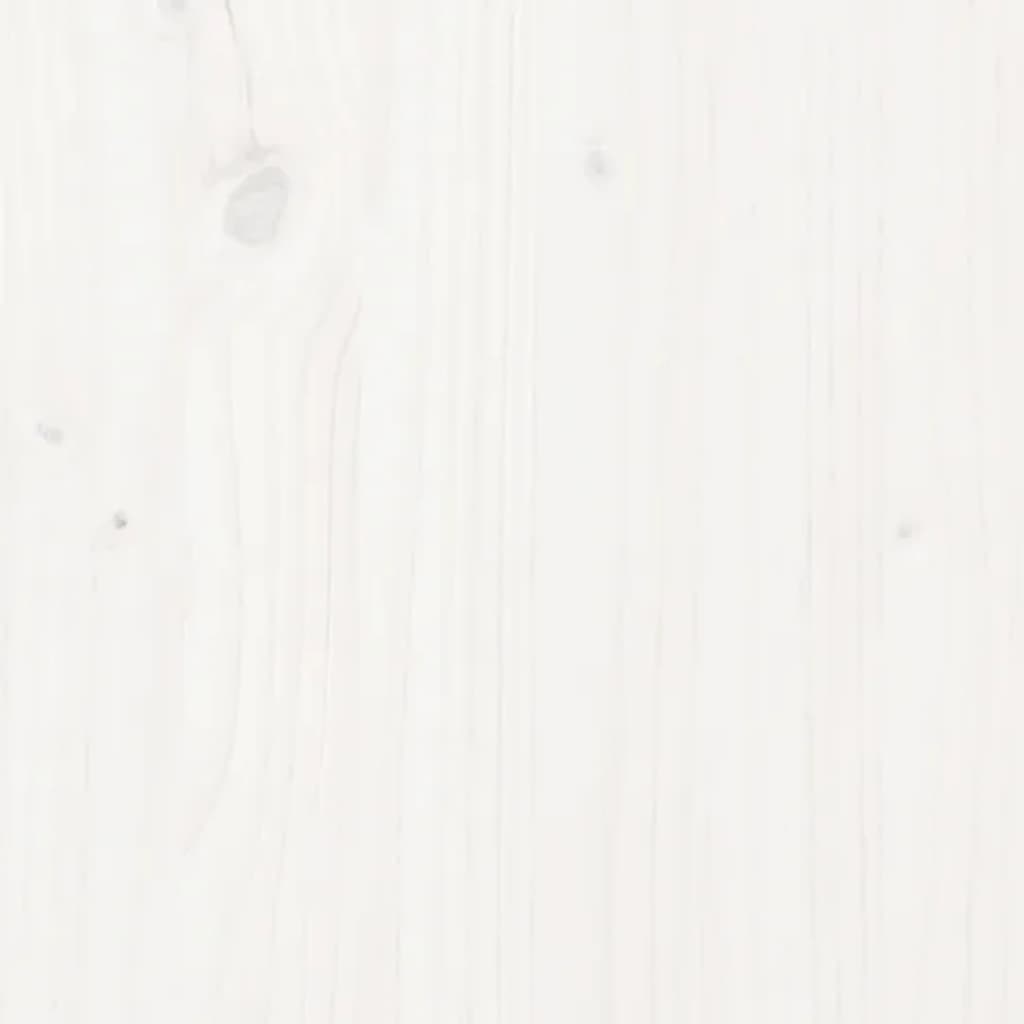 Table basse Blanc 60x50x35 cm Bois massif de pin - Tables basses