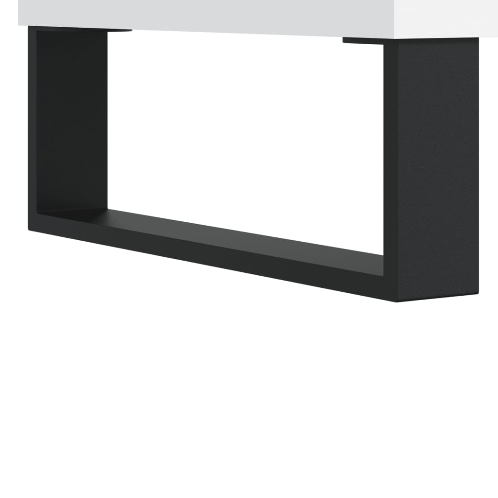 Table basse blanc 60x60x30 cm bois d’ingénierie - Tables basses