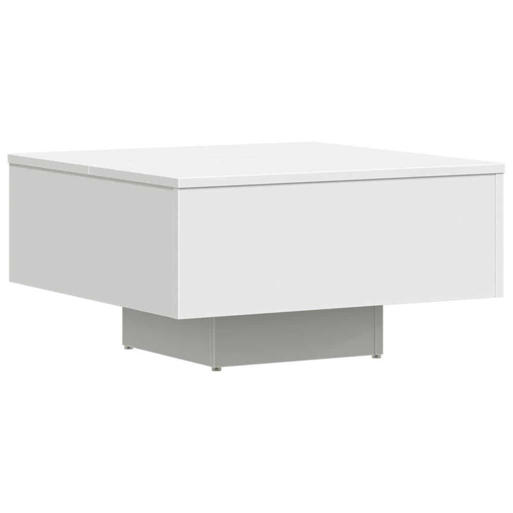 Table basse blanc 60x60x31,5 cm bois d’ingénierie - Tables basses