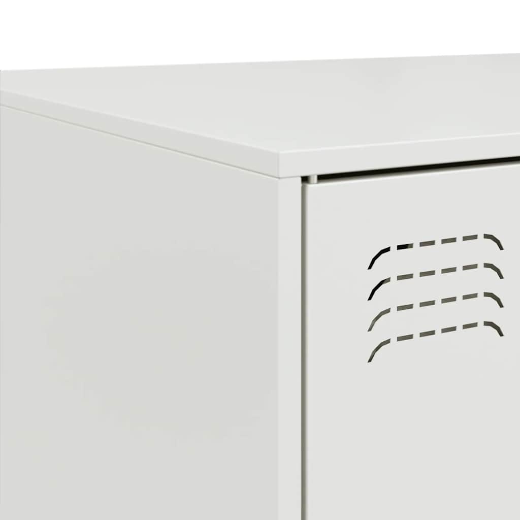Table basse blanc 67x50x44 cm acier - Tables basses