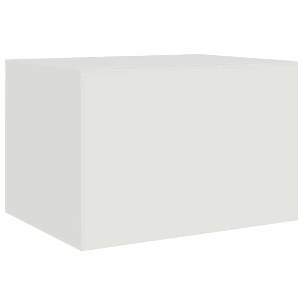 Table basse blanc 67x50x44 cm acier - Tables basses