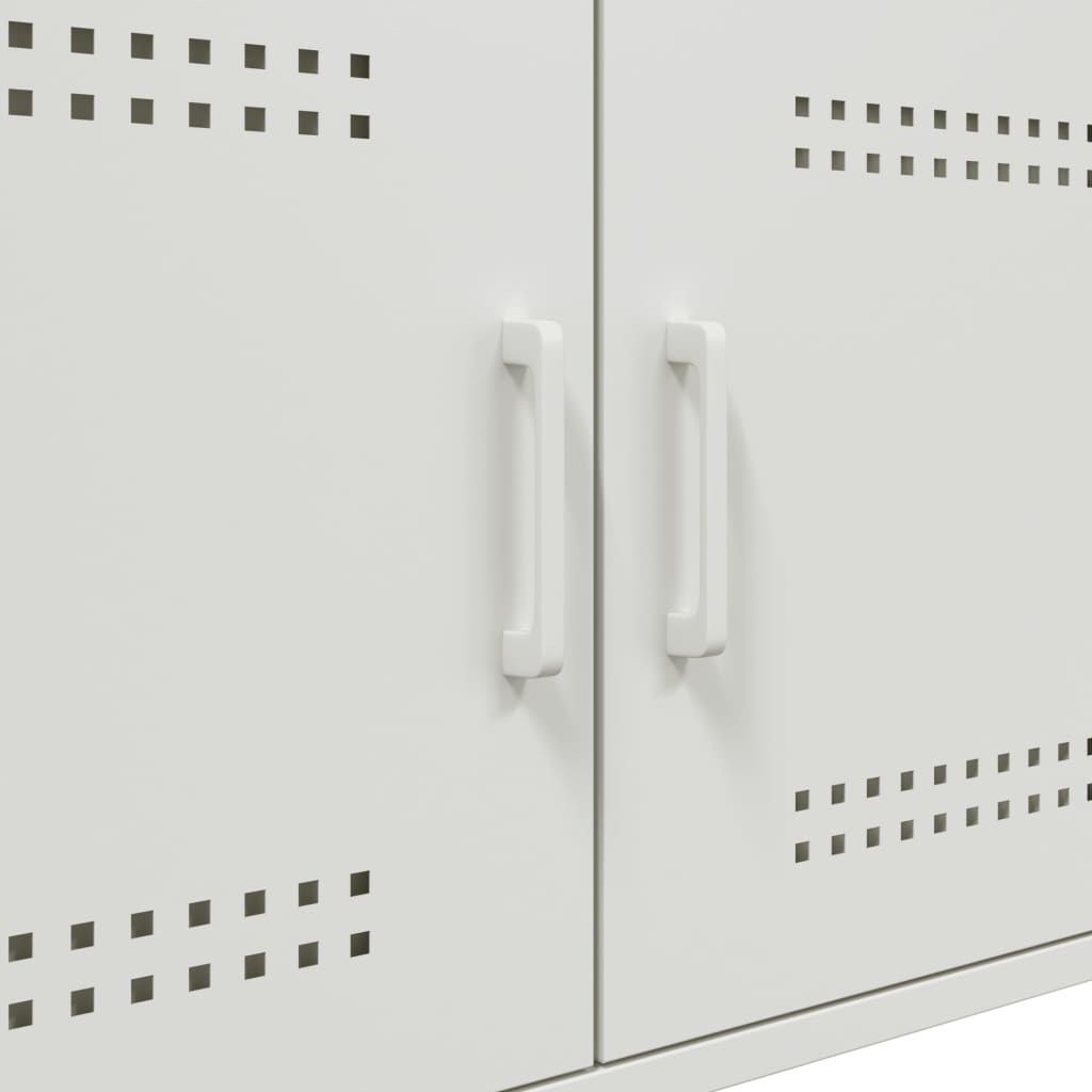 Table basse blanc 68x50x50,5 cm acier - Tables basses