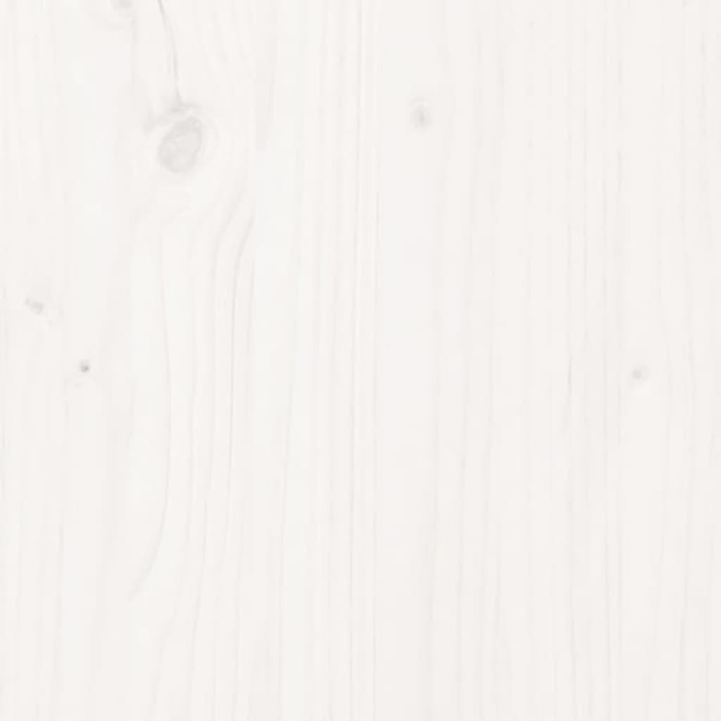 Table basse Blanc 80x50x35,5 cm Bois massif de pin - Tables basses
