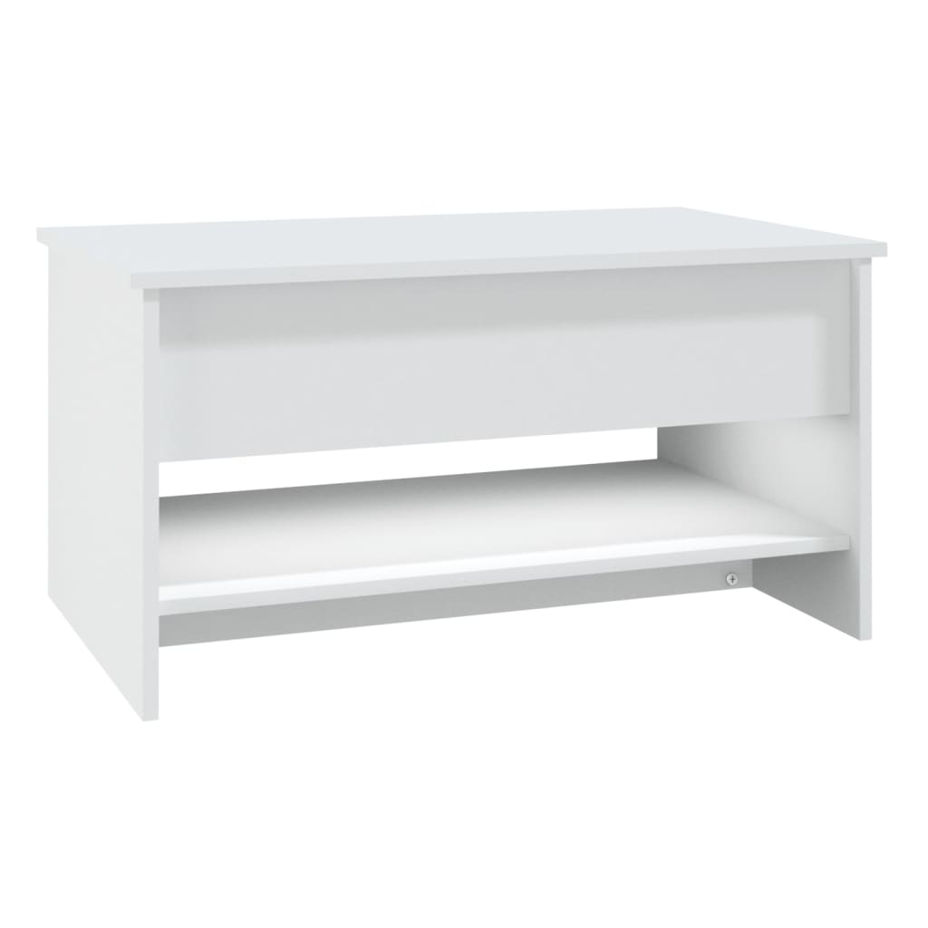 Table basse Blanc 80x50x40 cm Bois d’ingénierie - Tables basses