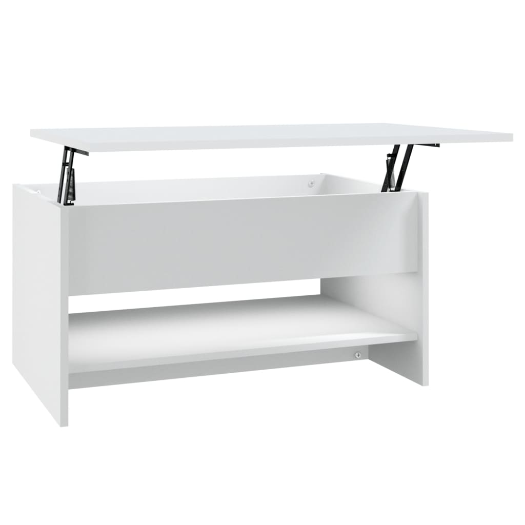 Table basse Blanc 80x50x40 cm Bois d’ingénierie - Tables basses