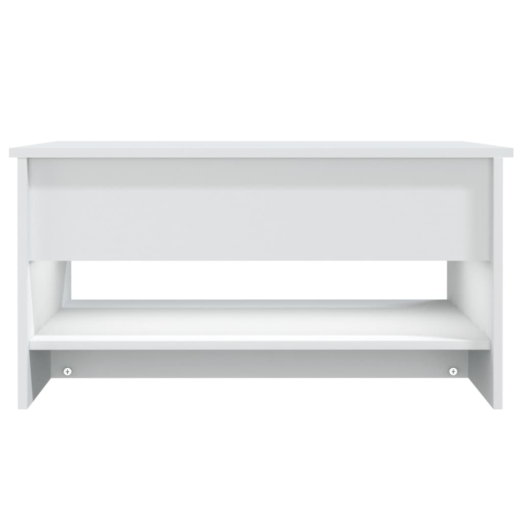 Table basse Blanc 80x50x40 cm Bois d’ingénierie - Tables basses