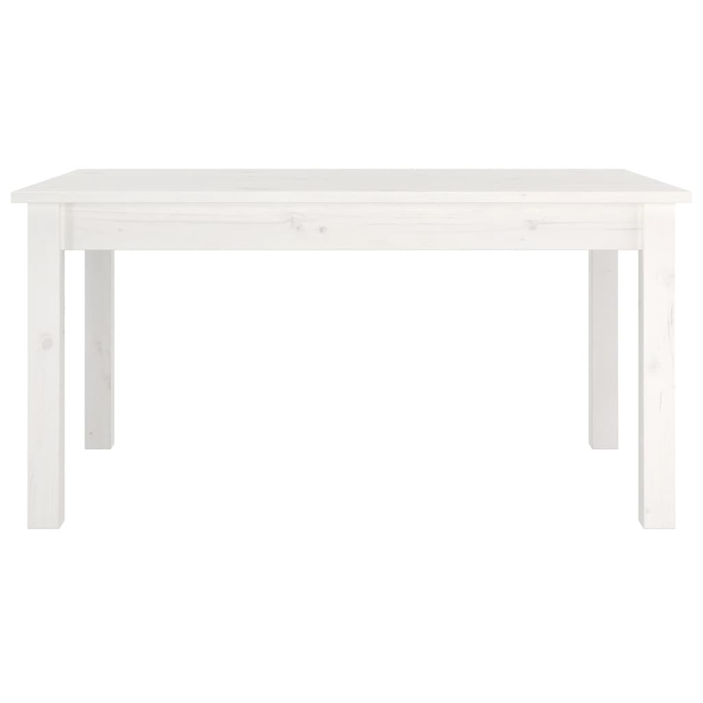 Table basse Blanc 80x50x40 cm Bois massif de pin - Tables basses