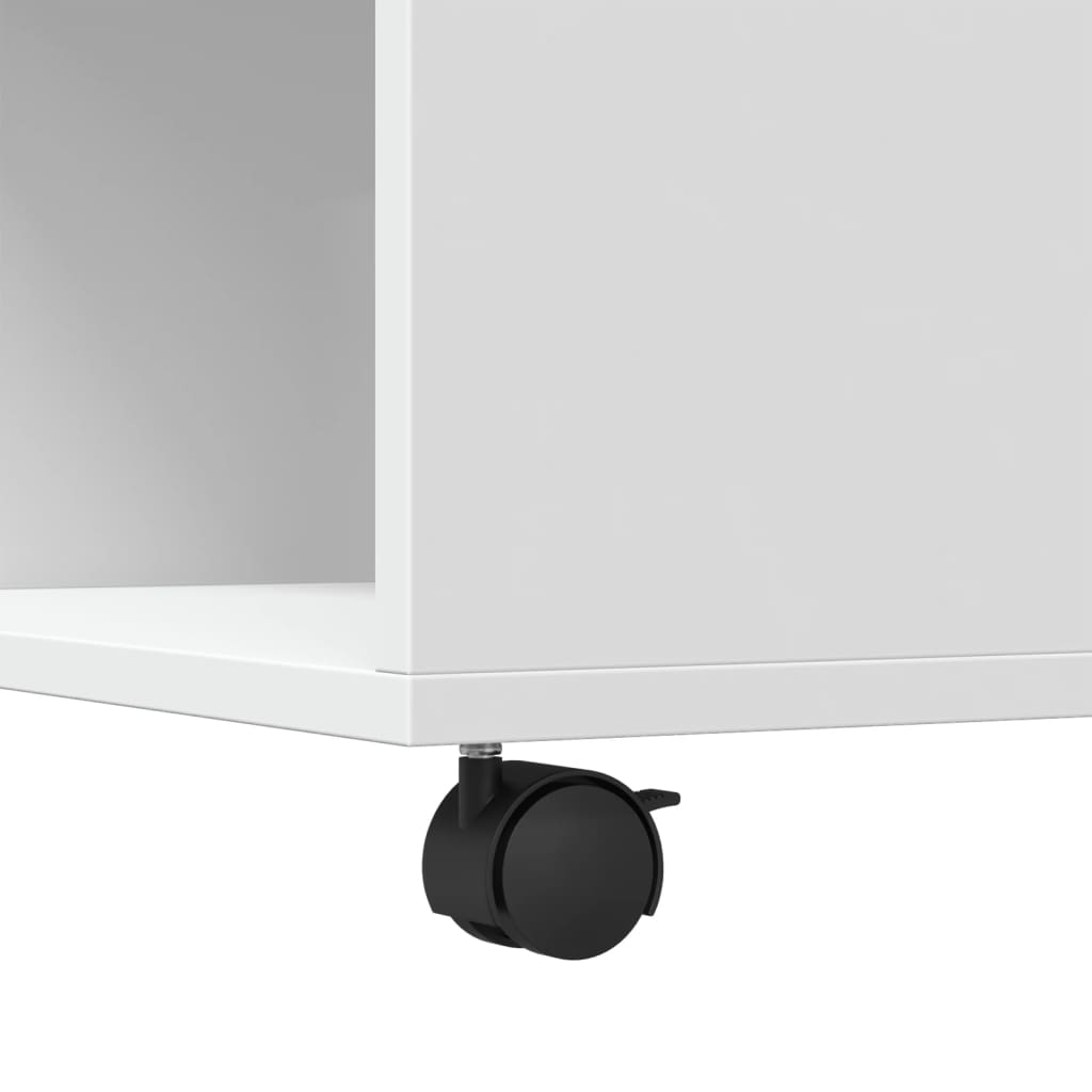 Table basse blanc 80x80x40 cm bois d’ingénierie - Tables basses