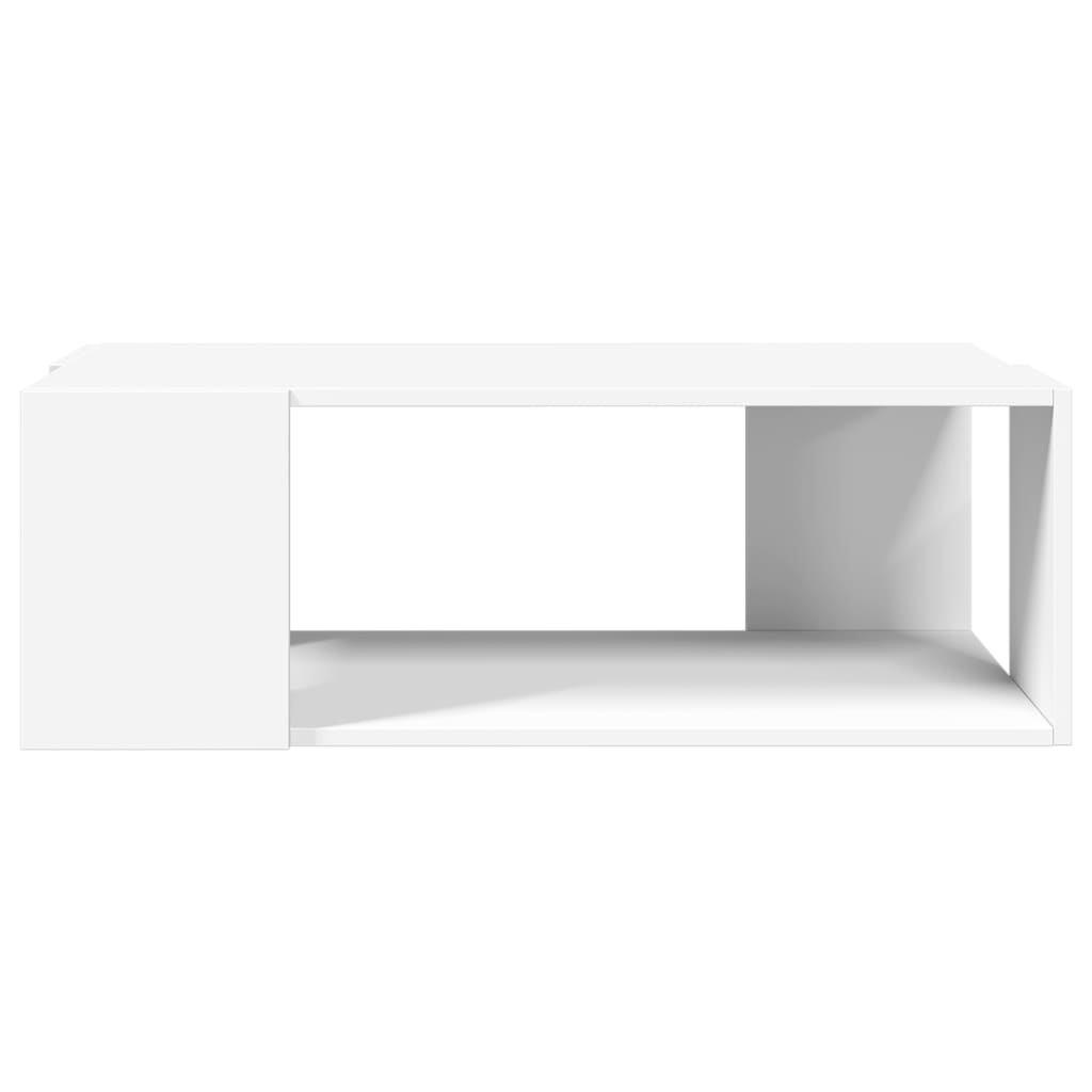 Table basse blanc 89,5x48x30 cm bois d’ingénierie - Tables basses
