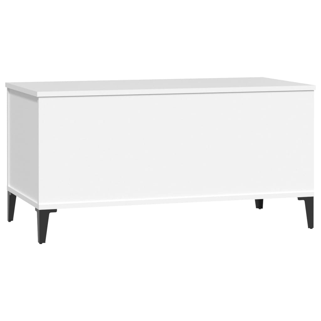 Table basse Blanc 90x44,5x45 cm Bois d’ingénierie - Tables basses
