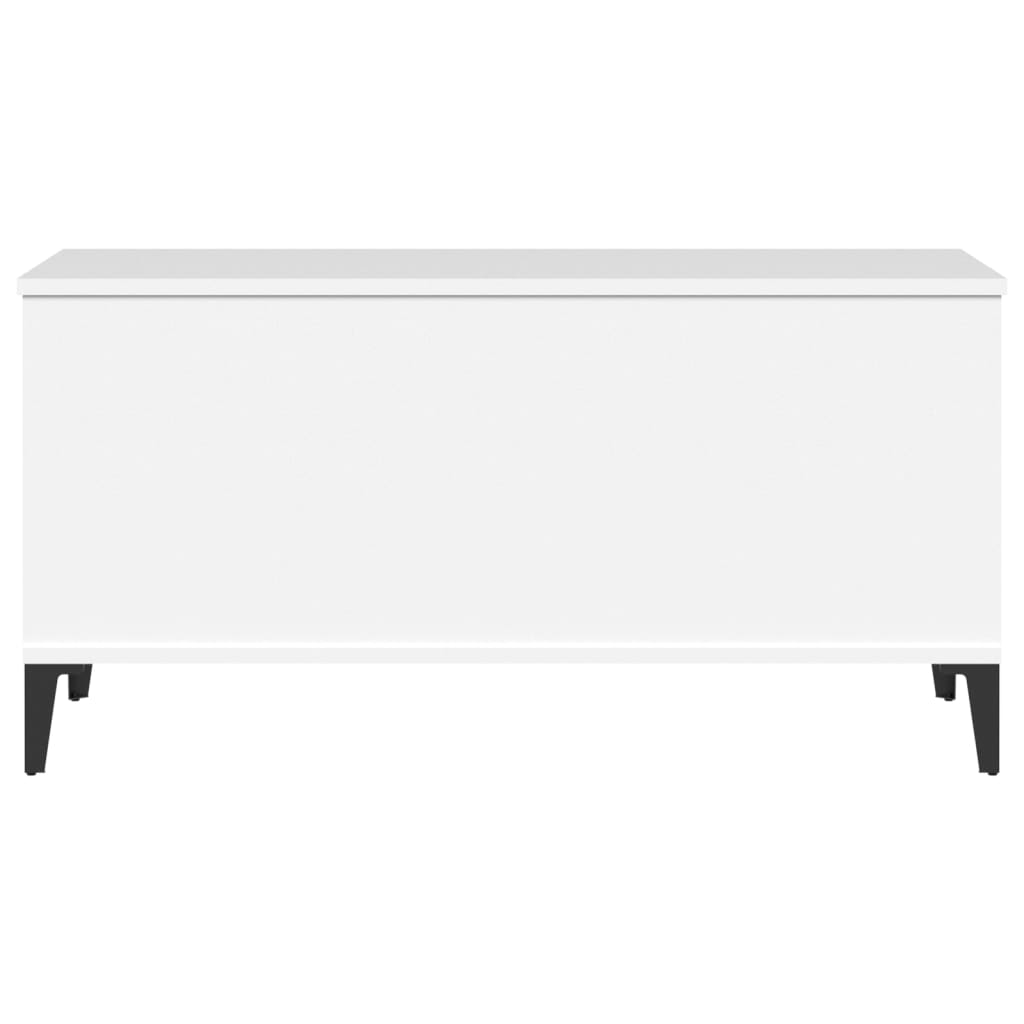 Table basse Blanc 90x44,5x45 cm Bois d’ingénierie - Tables basses