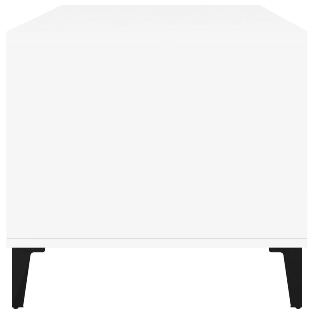 Table basse Blanc 90x49x45 cm Bois d’ingénierie - Tables basses