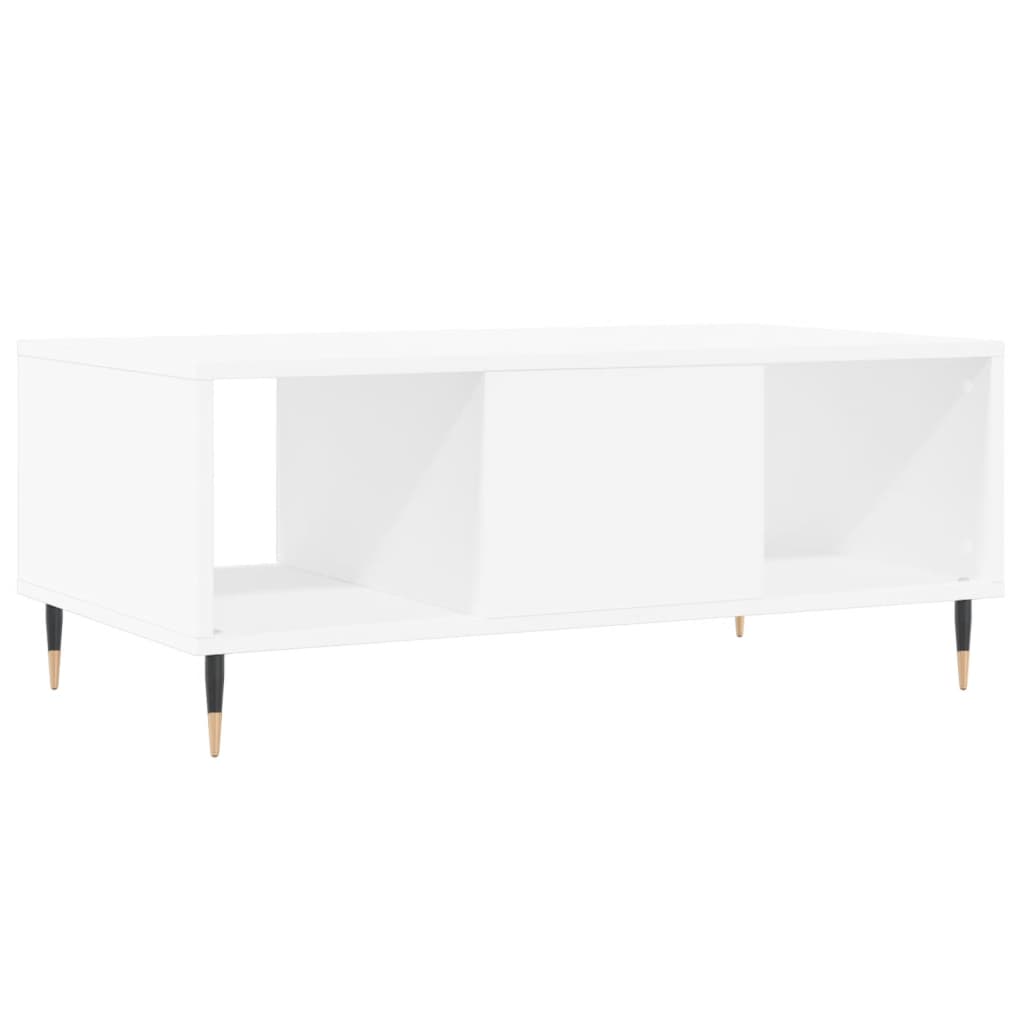 Table basse Blanc 90x50x36,5 cm Bois d’ingénierie - Tables basses