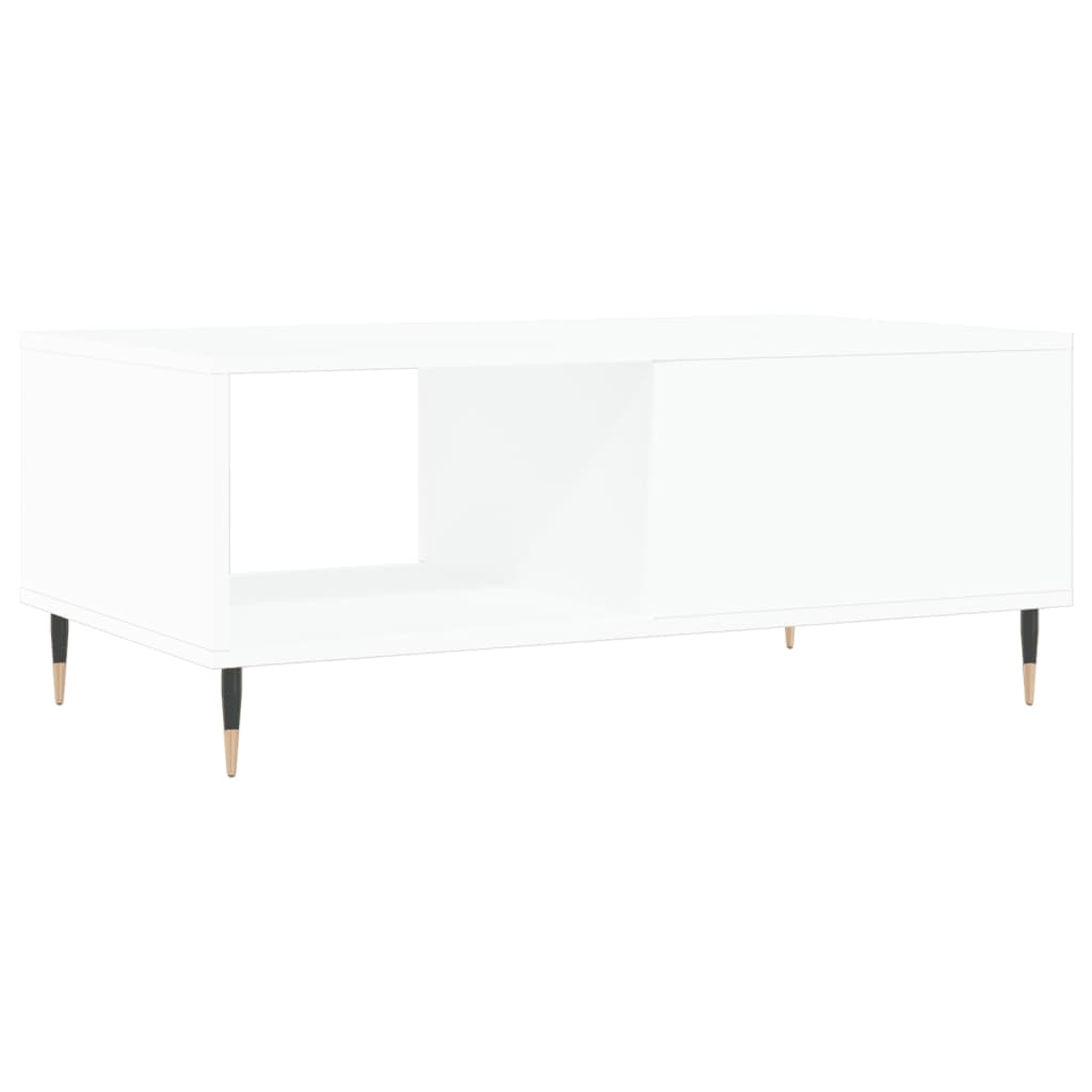 Table basse Blanc 90x50x36,5 cm Bois d’ingénierie - Tables basses