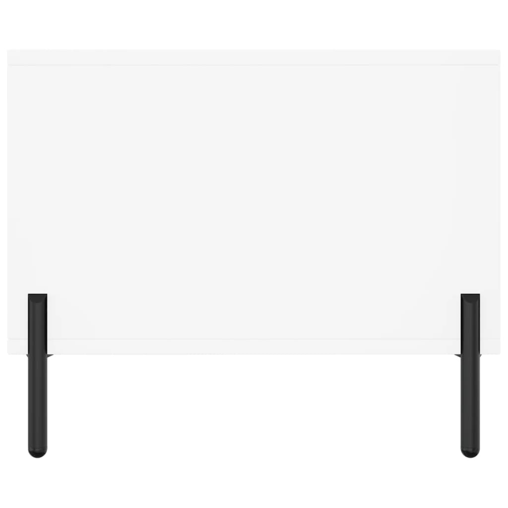 Table basse blanc 90x50x40 cm bois d’ingénierie - Tables basses
