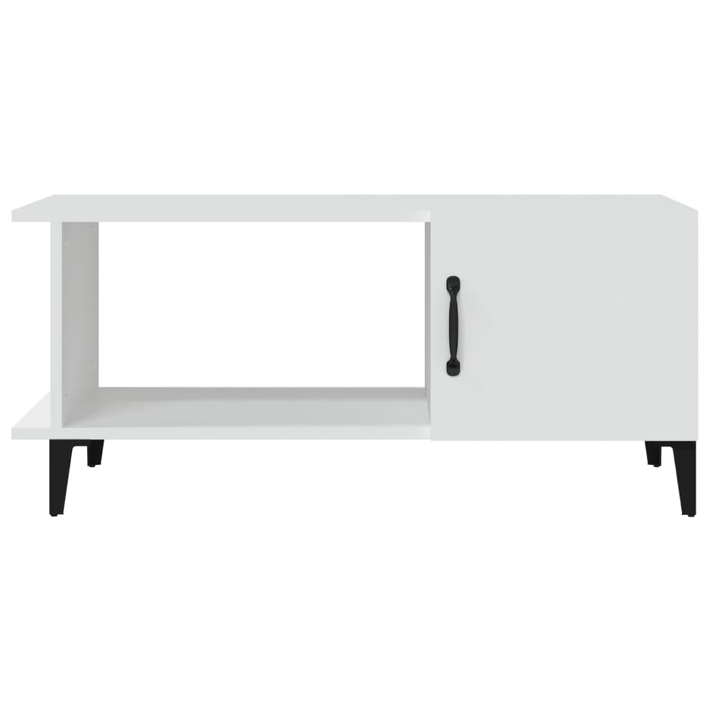Table basse Blanc 90x50x40 cm Bois d’ingénierie - Tables basses