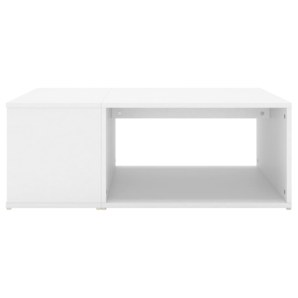 Table basse blanc 90x67x33 cm bois d’ingénierie - Tables basses