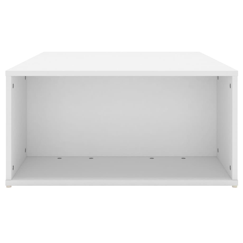 Table basse blanc 90x67x33 cm bois d’ingénierie - Tables basses