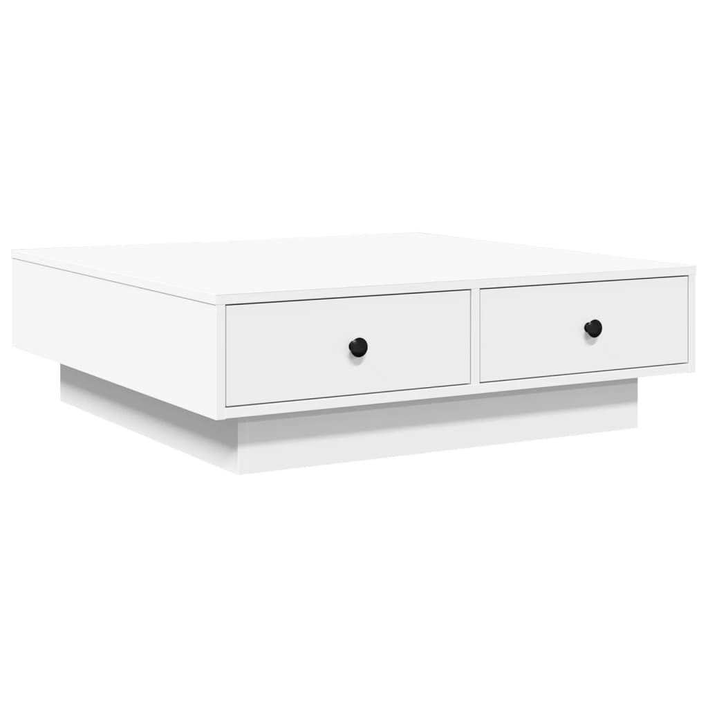 Table basse Blanc 90x90x28 cm Aggloméré - Tables basses