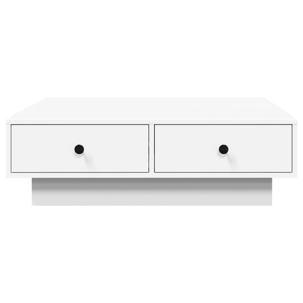 Table basse Blanc 90x90x28 cm Aggloméré - Tables basses