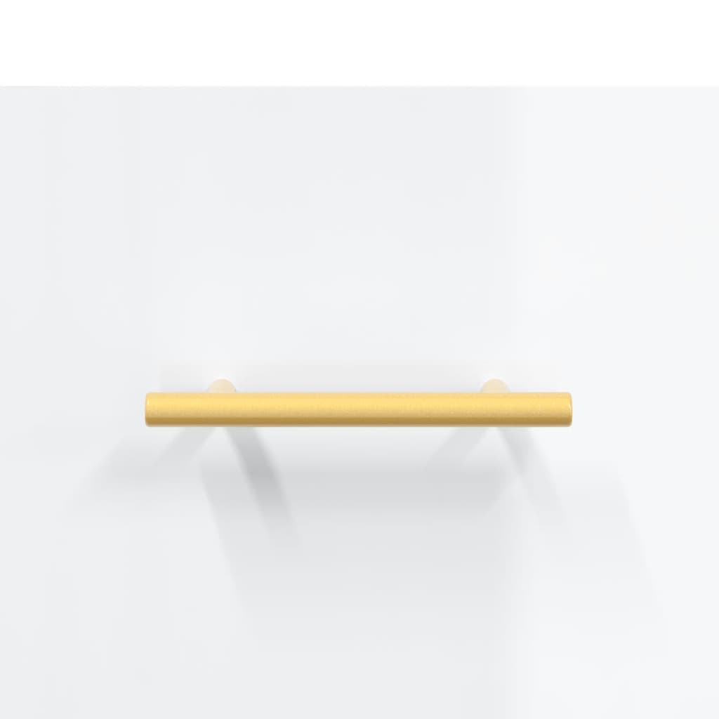 Table basse blanc brillant 50x50x40 cm bois d’ingénierie - Tables basses