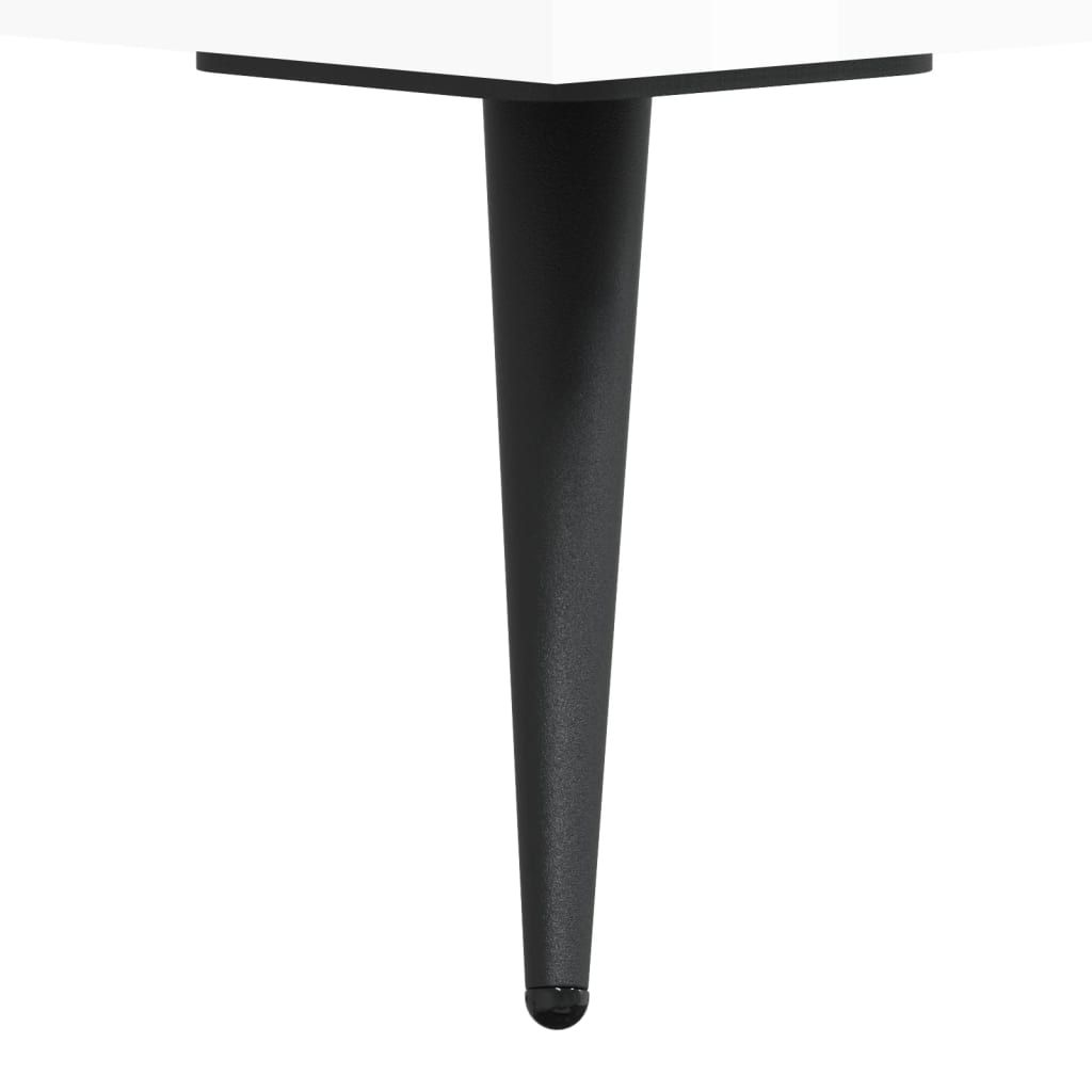 Table basse Blanc brillant 90x50x40 cm Bois d’ingénierie - Tables basses