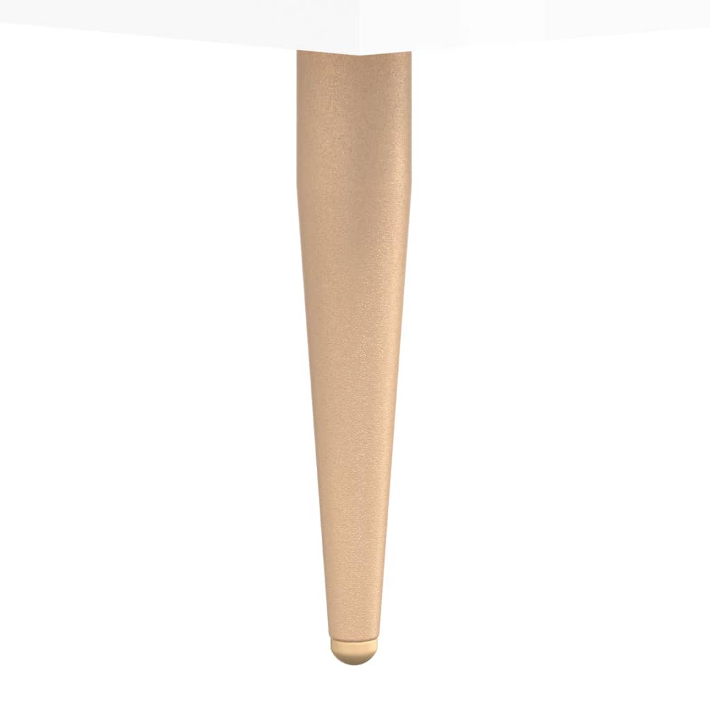 Table basse Blanc brillant 90x50x40 cm Bois d’ingénierie - Tables basses