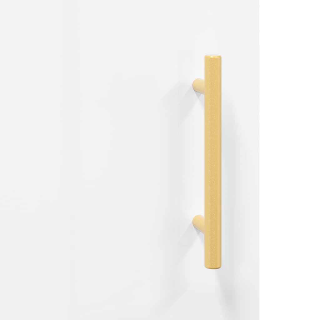 Table basse Blanc brillant 90x50x40 cm Bois d’ingénierie - Tables basses