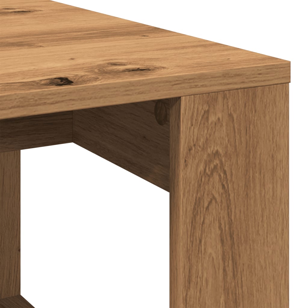 Table basse chêne artisanal 102x50x35 cm bois d’ingénierie - Tables basses