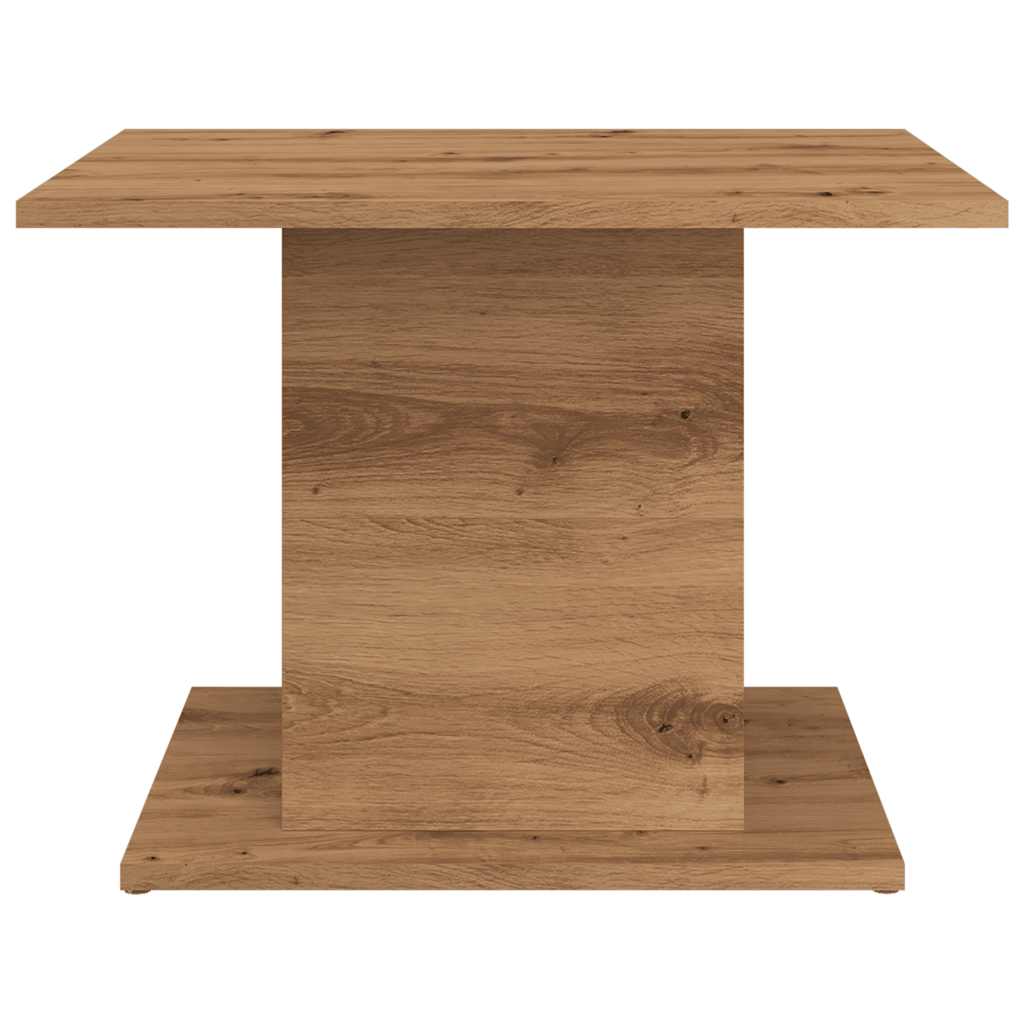 Table basse chêne artisanal 55,5x55,5x40 cm bois d’ingénierie - Tables basses