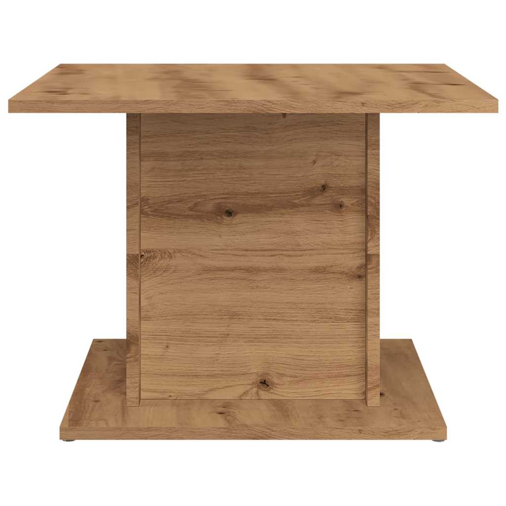 Table basse chêne artisanal 55,5x55,5x40 cm bois d’ingénierie - Tables basses