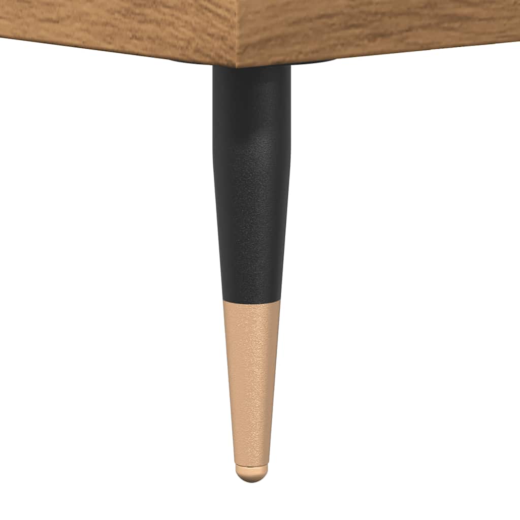 Table basse chêne artisanal 60x50x36,5 cm bois d’ingénierie - Tables basses