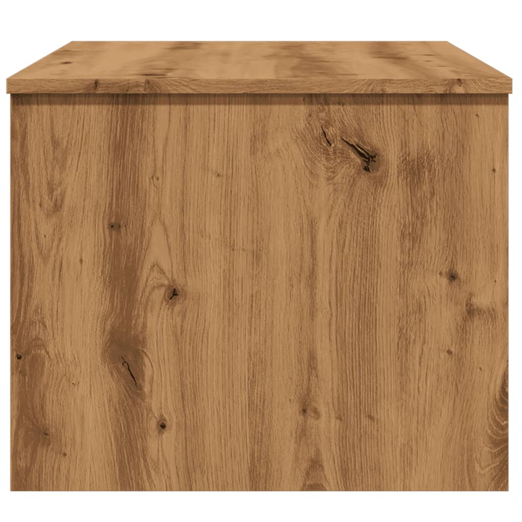 Table basse chêne artisanal 80x50,5x41,5 cm bois d’ingénierie - Tables basses
