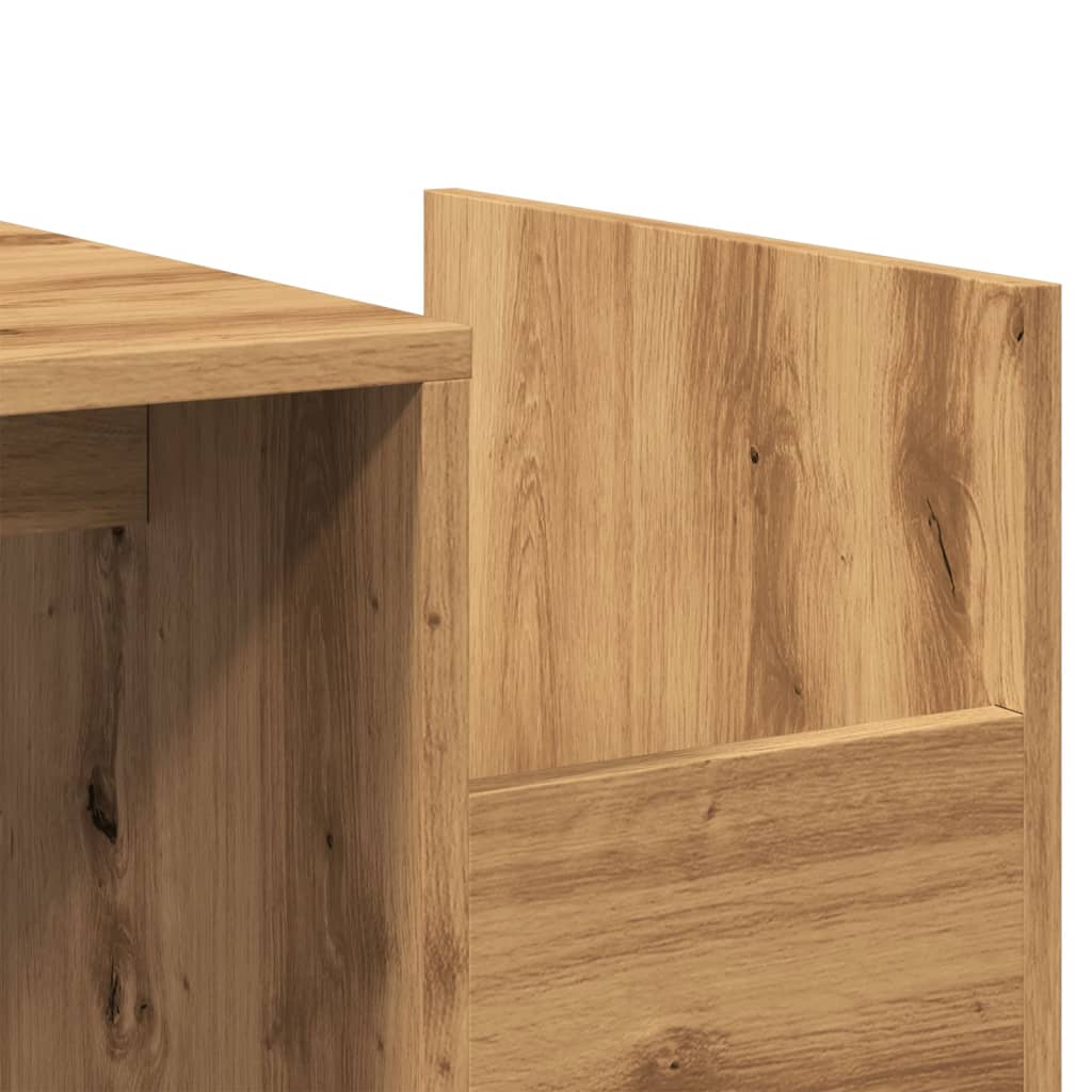 Table basse chêne artisanal 90x45x35 cm bois d’ingénierie - Tables basses