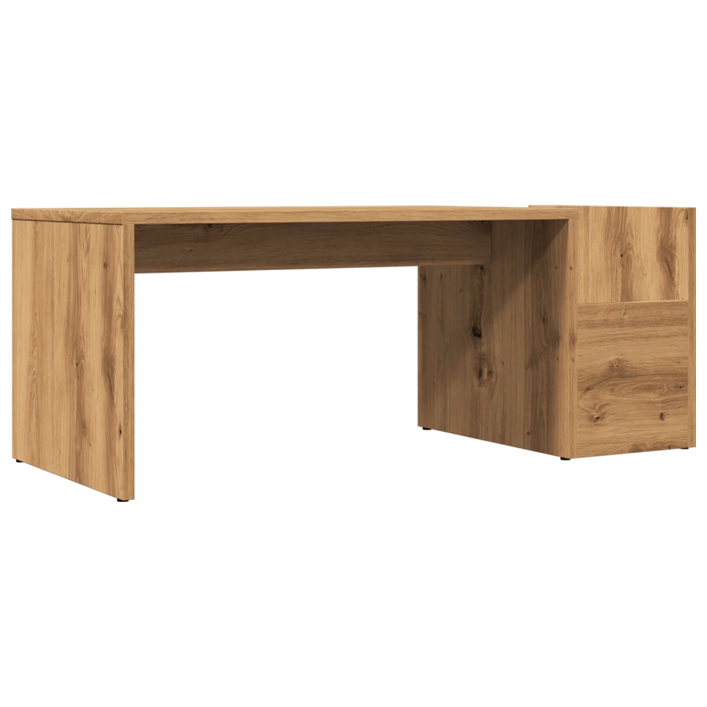 Table basse chêne artisanal 90x45x35 cm bois d’ingénierie - Tables basses