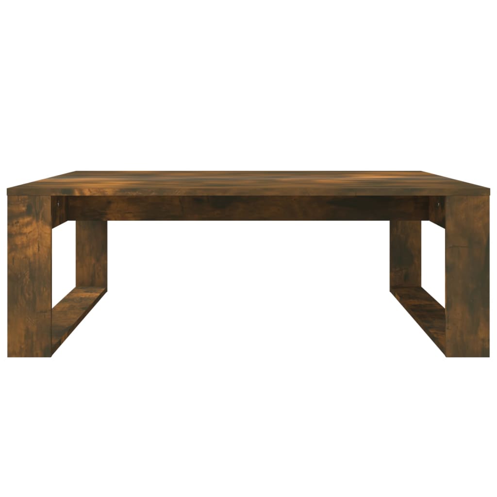 Table basse Chêne fumé 100x100x35 cm Bois d’ingénierie - Tables basses