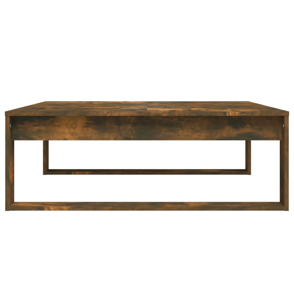 Table basse Chêne fumé 100x100x35 cm Bois d’ingénierie - Tables basses