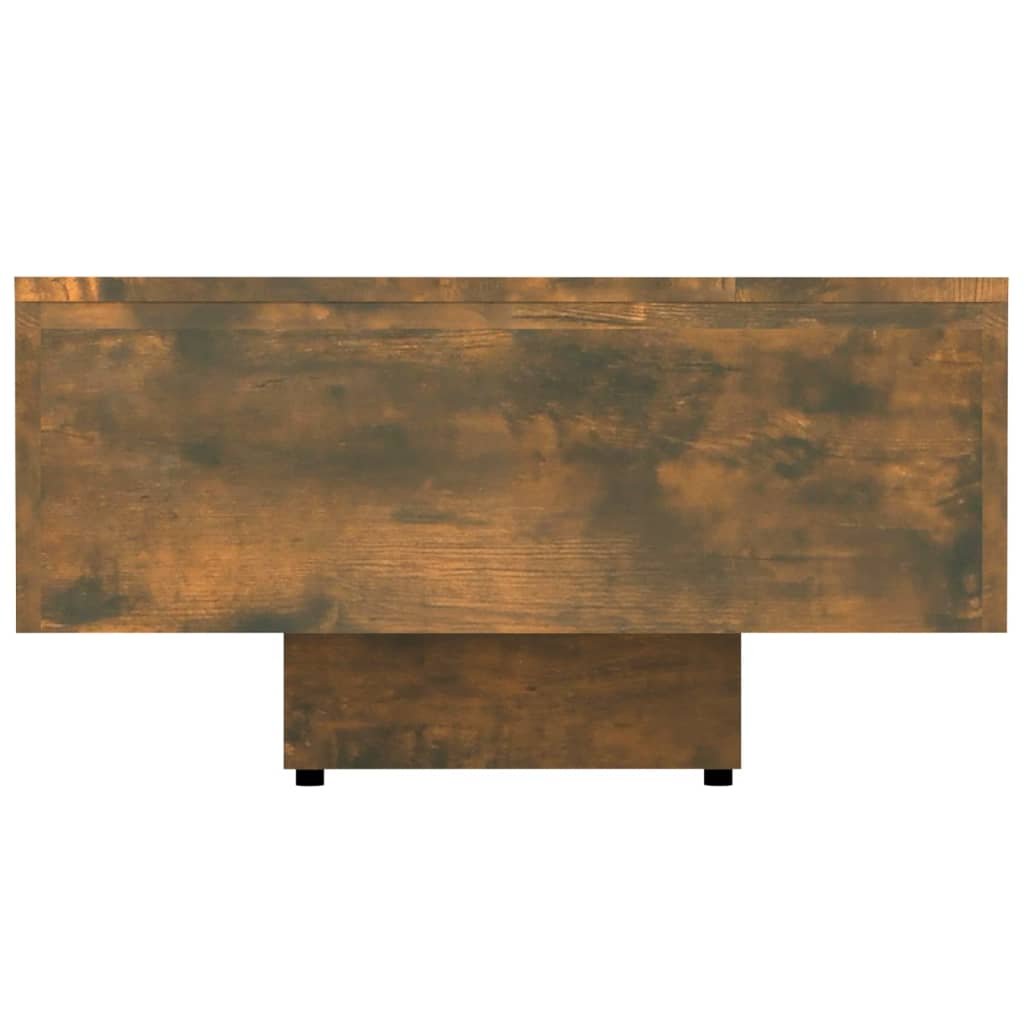 Table basse chêne fumé 100x49,5x31 cm bois d’ingénierie - Tables basses