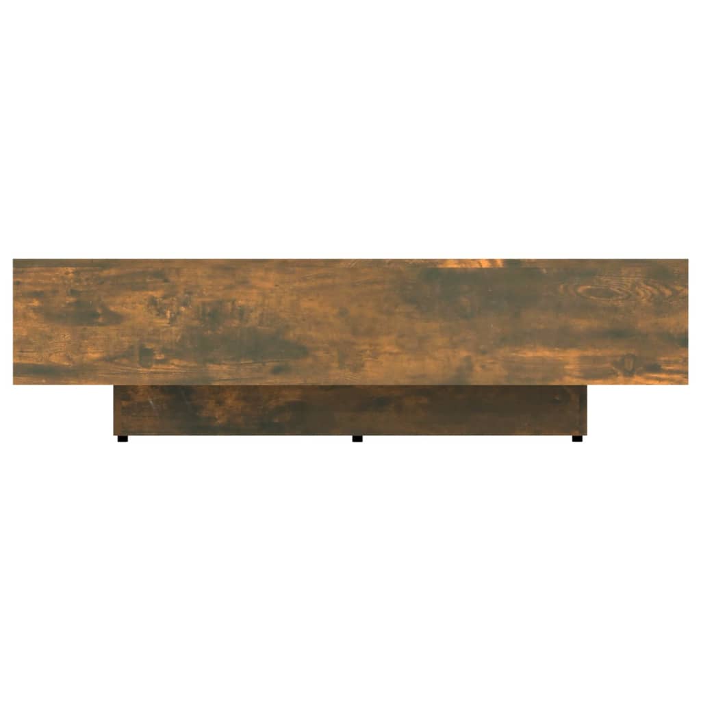 Table basse chêne fumé 100x49,5x31 cm bois d’ingénierie - Tables basses