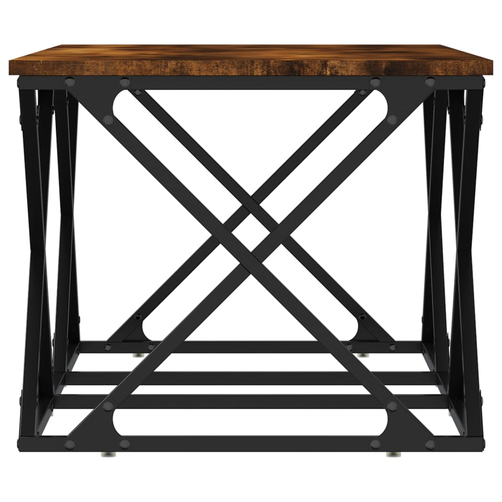 Table basse chêne fumé 100x49x40 cm bois d’ingénierie - Tables basses