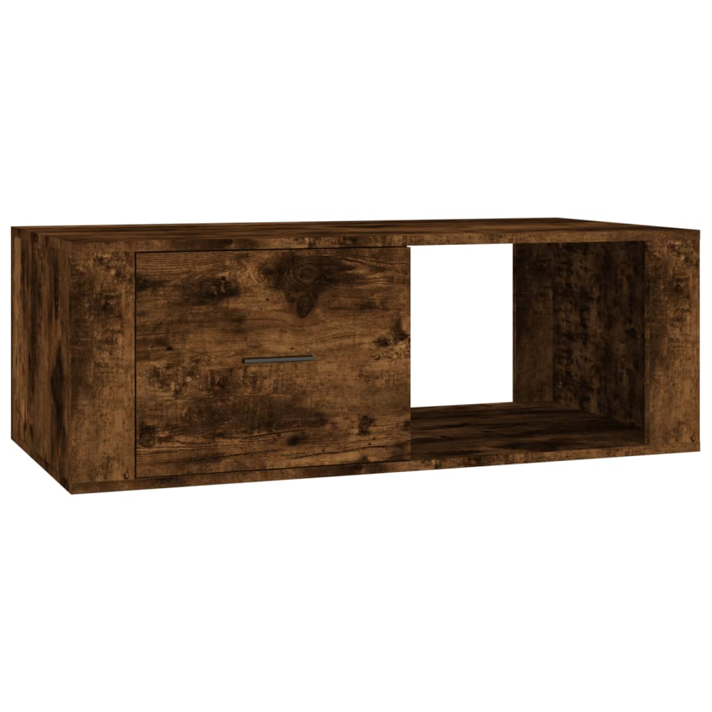 Table basse Chêne fumé 100x50,5x35 cm Bois d’ingénierie - Tables basses