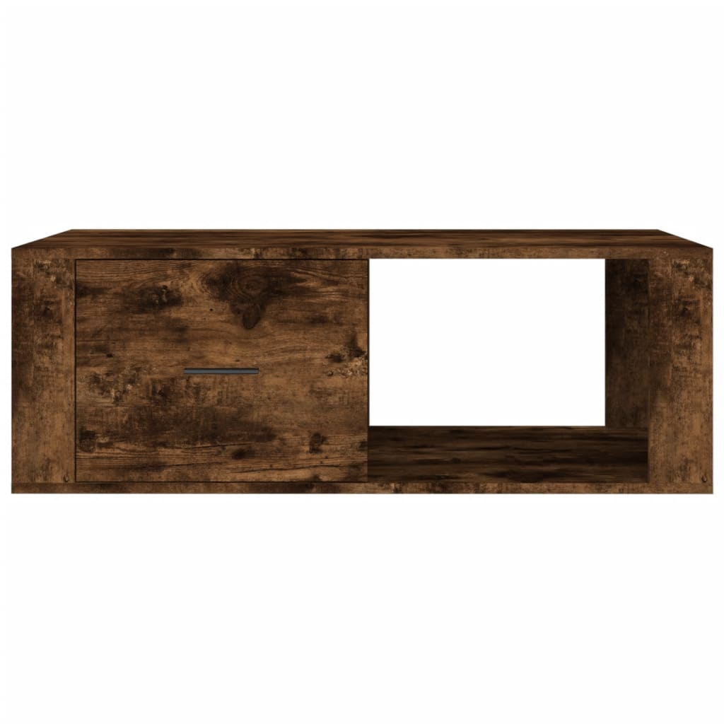 Table basse Chêne fumé 100x50,5x35 cm Bois d’ingénierie - Tables basses